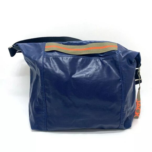 JACK GOMME 2WAY bag shawl Shoulder Bag Nylon Navy - Picture 2 of 15